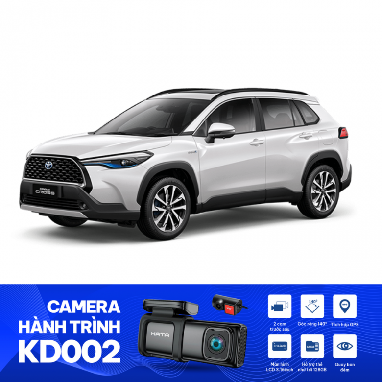 Bộ Camera Hành Trình Trước Sau Xe Cross 2021 - KD002